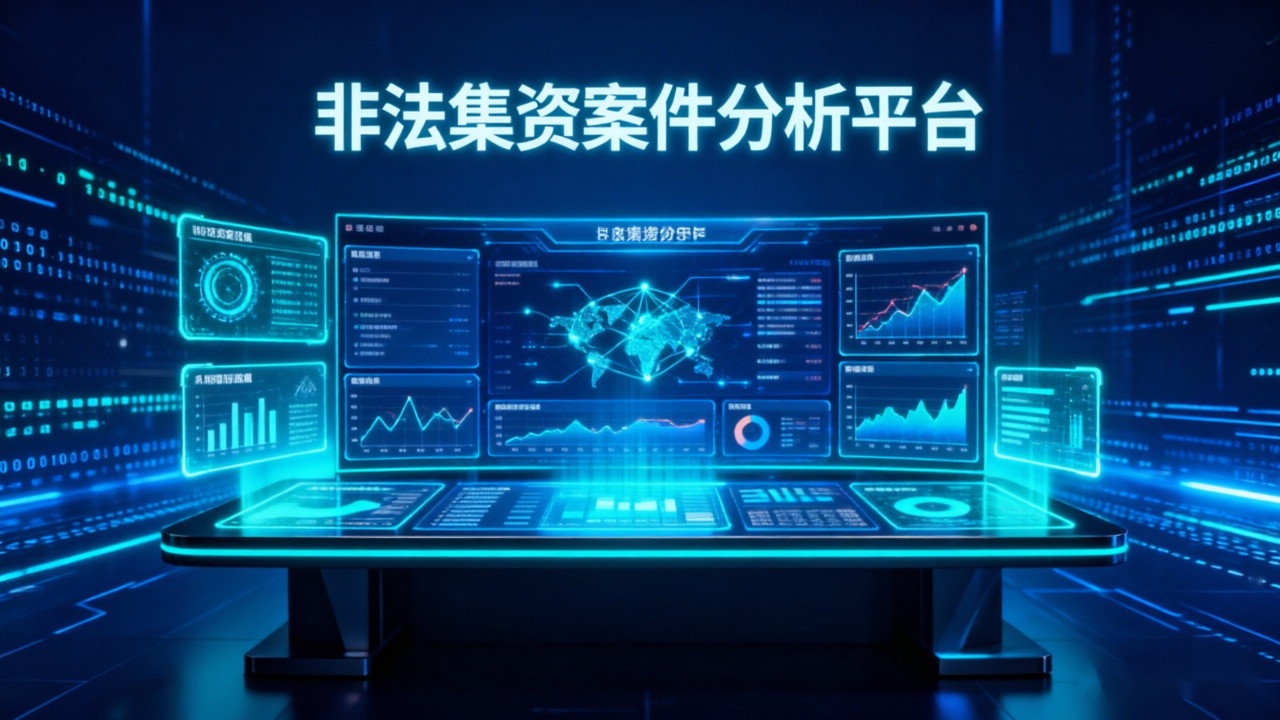 华金AI 非集工作台 Banner：非法集资案件资金图谱穿透